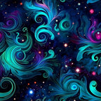 Nebula Swirls Pattern 7 Minky Fabric