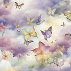 Pastel Butterfly Heaven Pattern 10 Minky Fabric