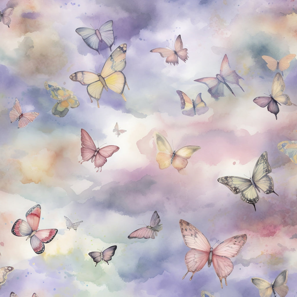Pastel Butterfly Heaven Pattern 11 Minky Fabric