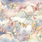 Pastel Butterfly Heaven Pattern 5 Minky Fabric