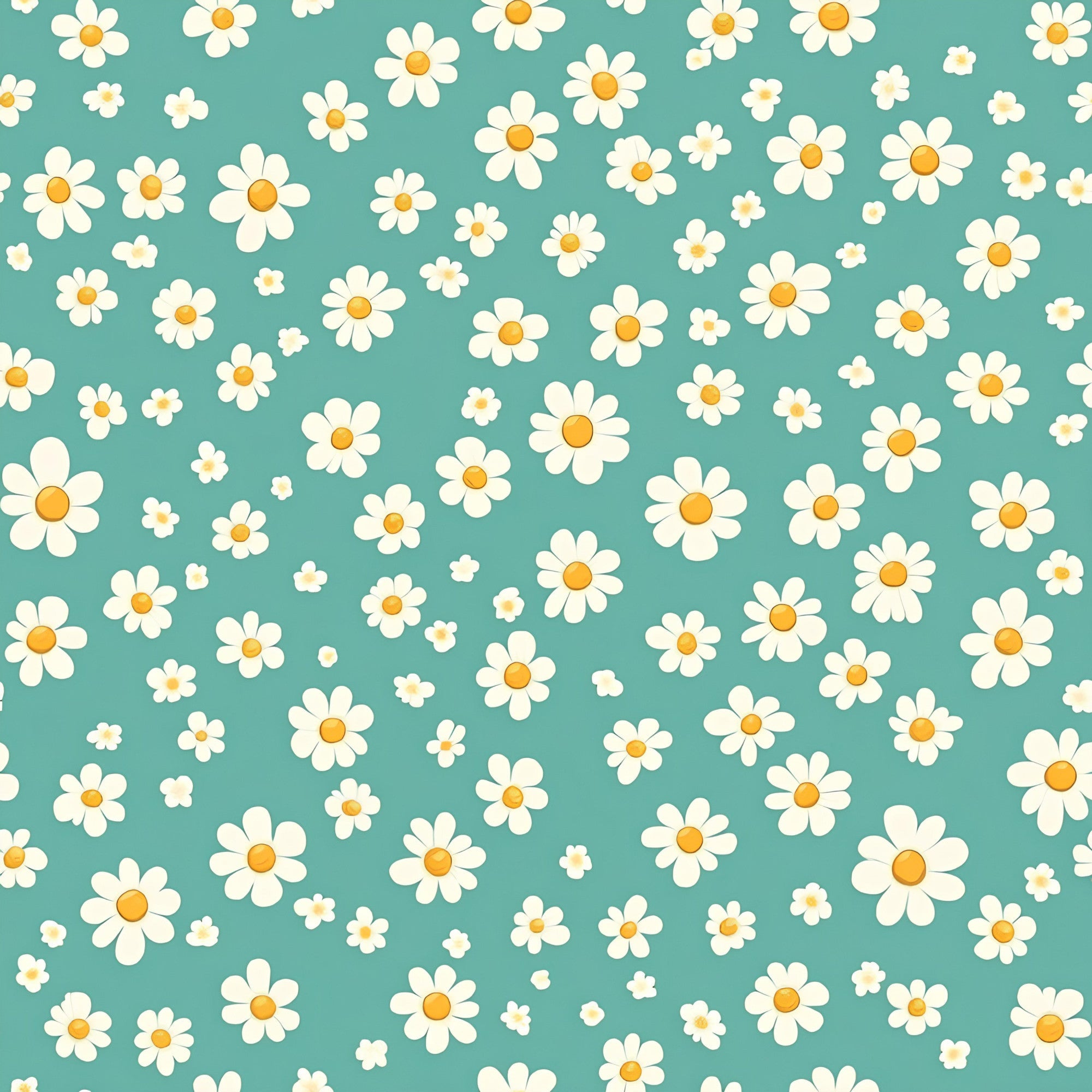 Pastel Daisy Pattern 10 Minky Fabric