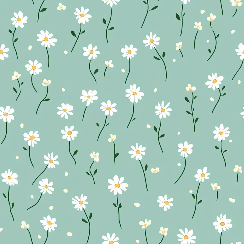 Pastel Daisy Pattern 11 Minky Fabric