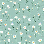 Pastel Daisy Pattern 11 Minky Fabric