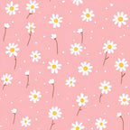 Pastel Daisy Pattern 1 Minky Fabric
