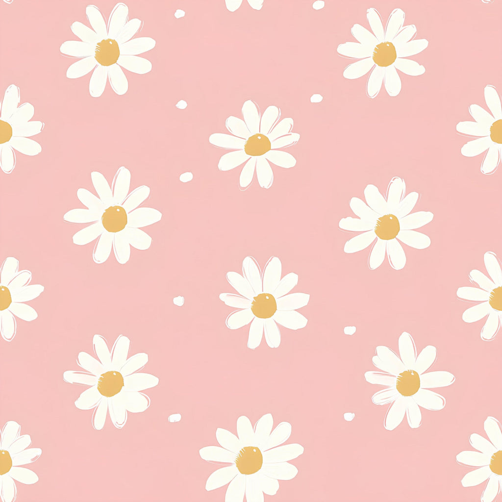 Pastel Daisy Pattern 2 Minky Fabric
