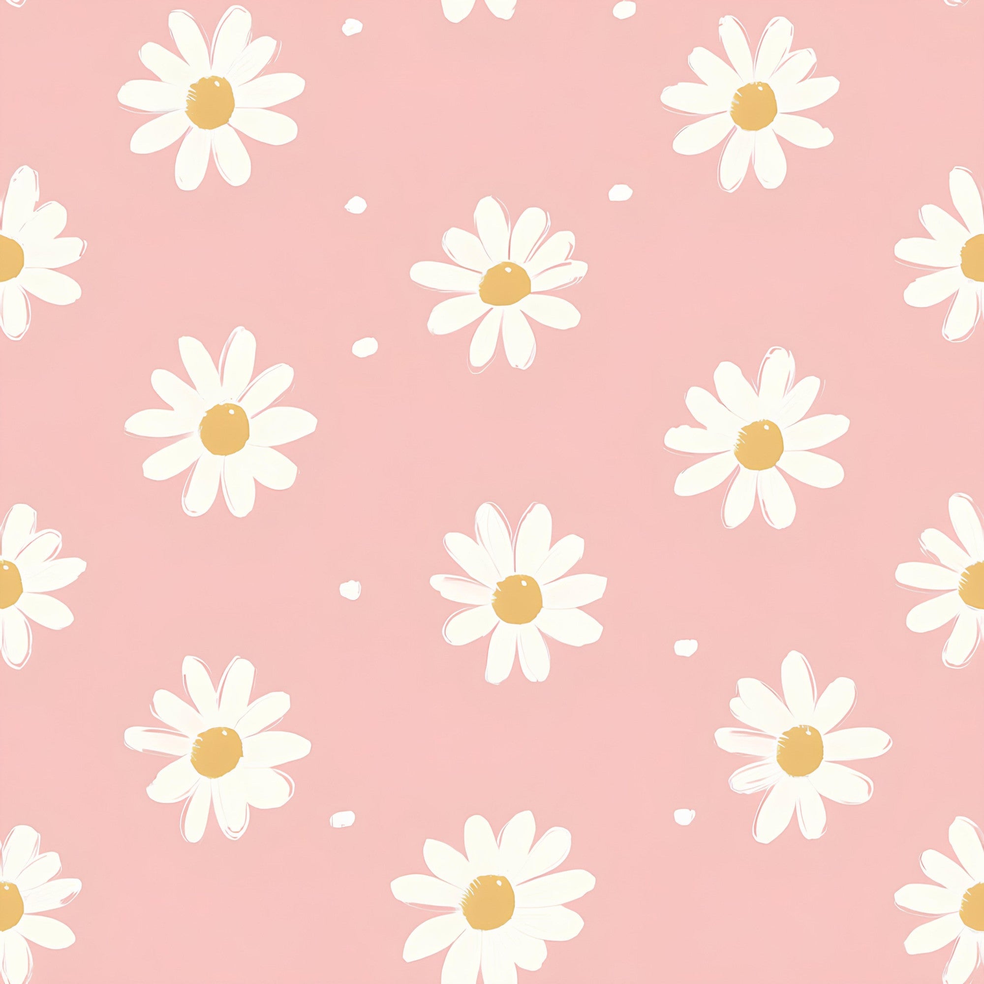 Pastel Daisy Pattern 2 Minky Fabric