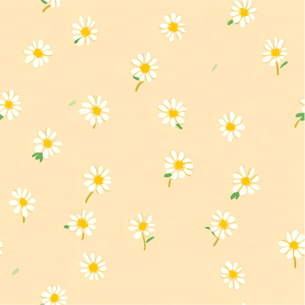 Pastel Daisy Pattern 6 Minky Fabric