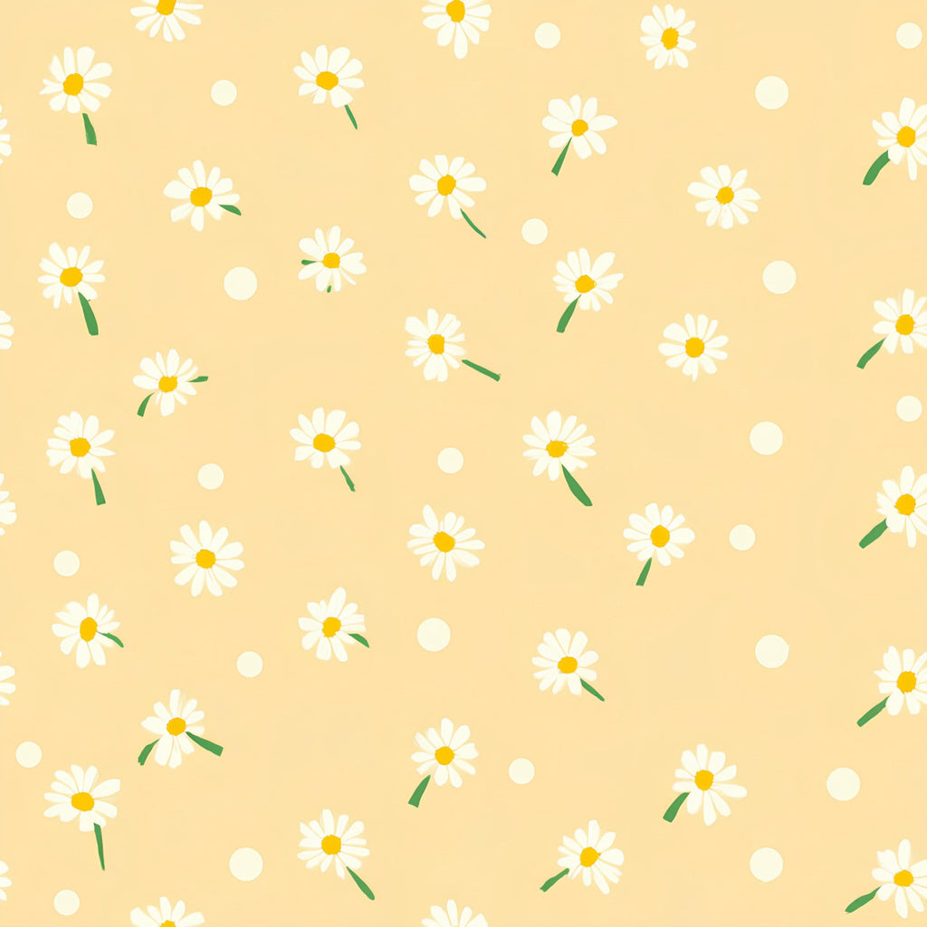 Pastel Daisy Pattern 7 Minky Fabric