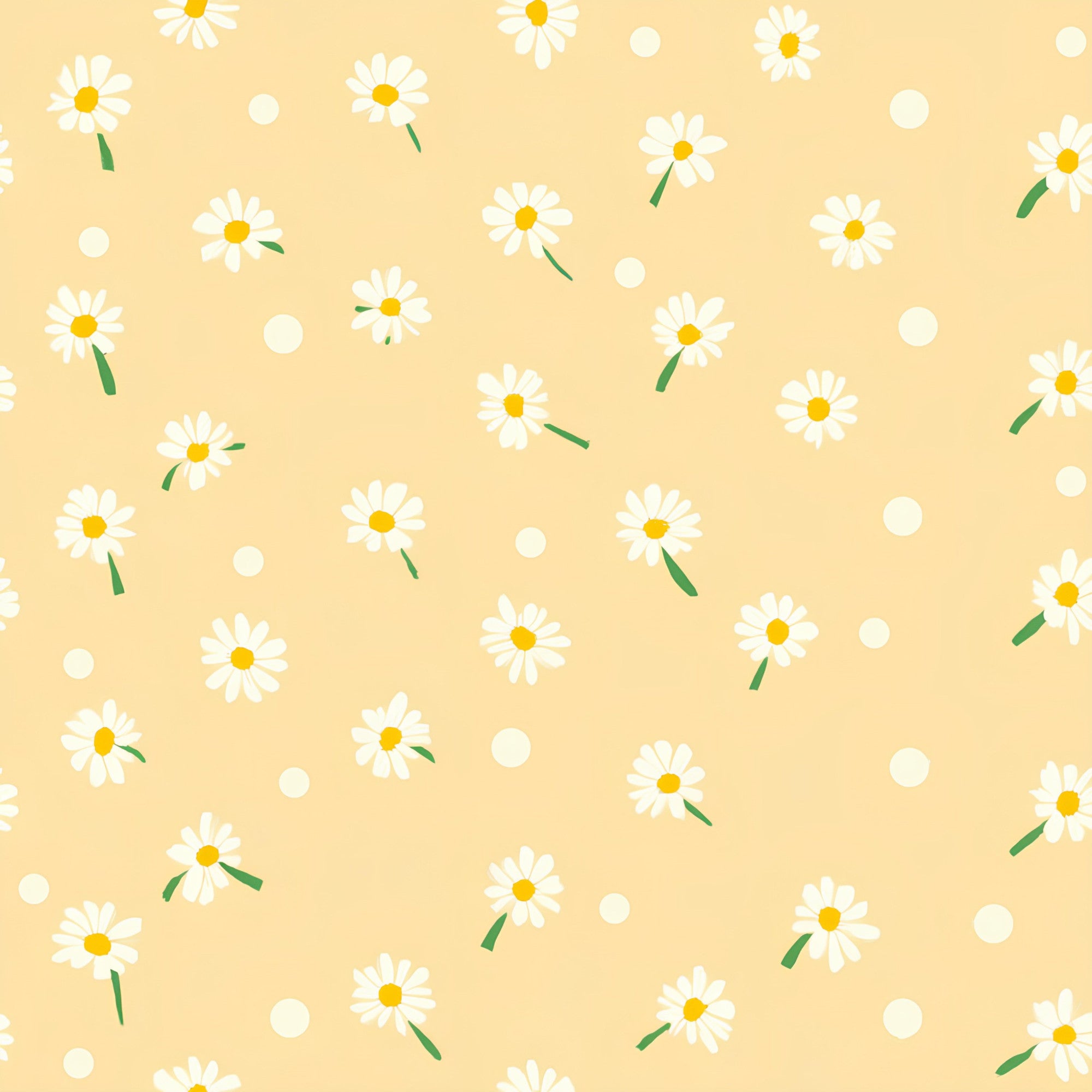 Pastel Daisy Pattern 7 Minky Fabric