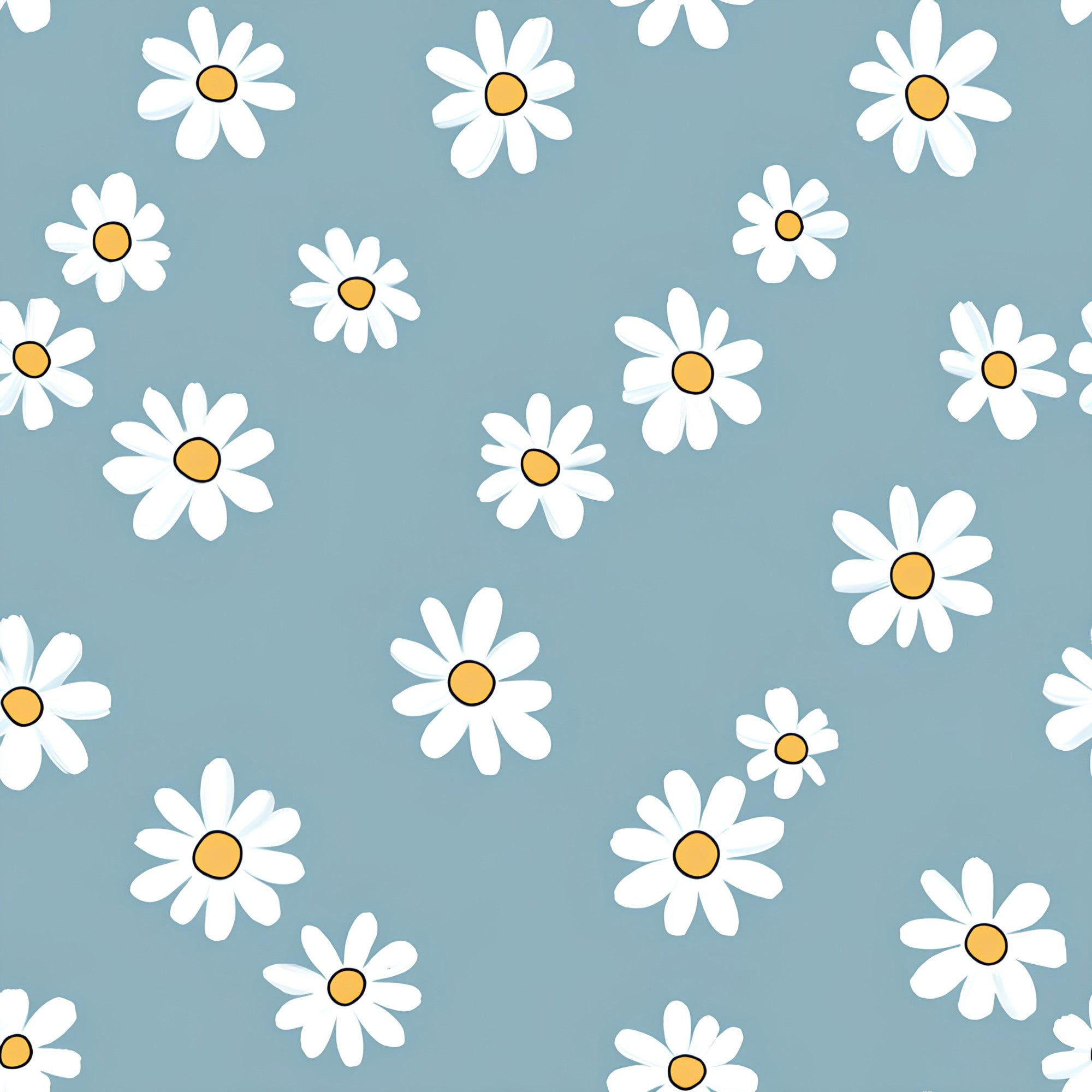 Pastel Daisy Pattern 8 Minky Fabric