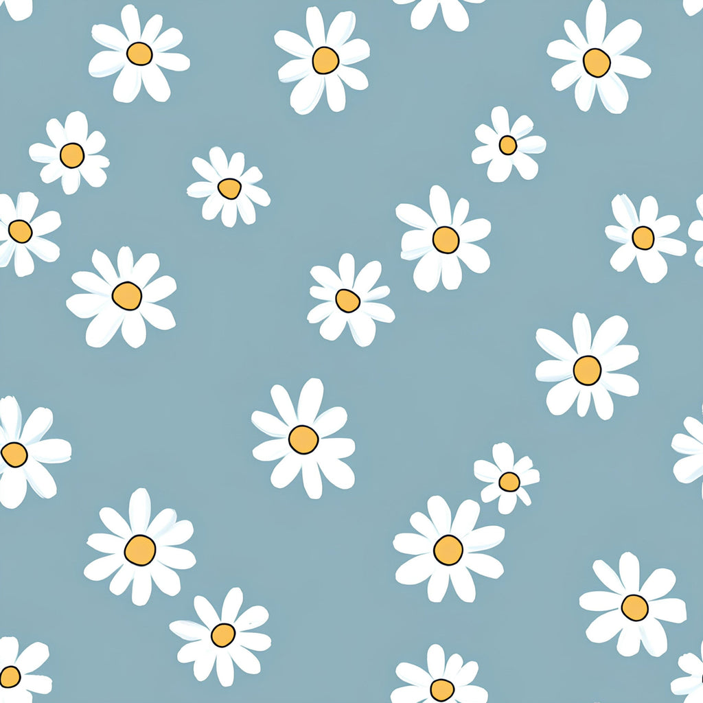 Pastel Daisy Pattern 8 Minky Fabric