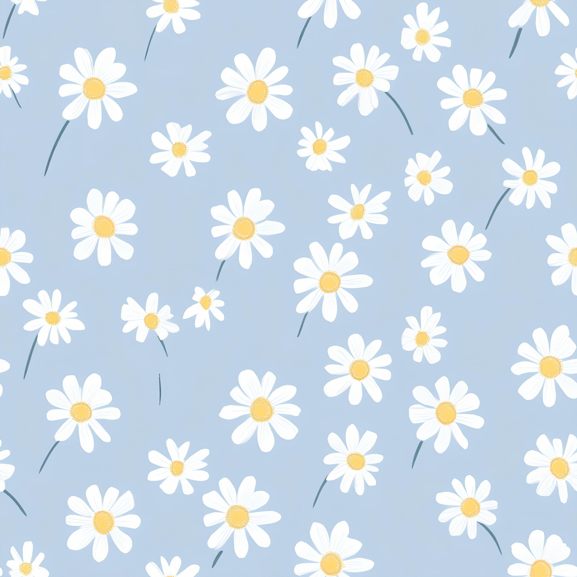 Pastel Daisy Pattern 9 Minky Fabric