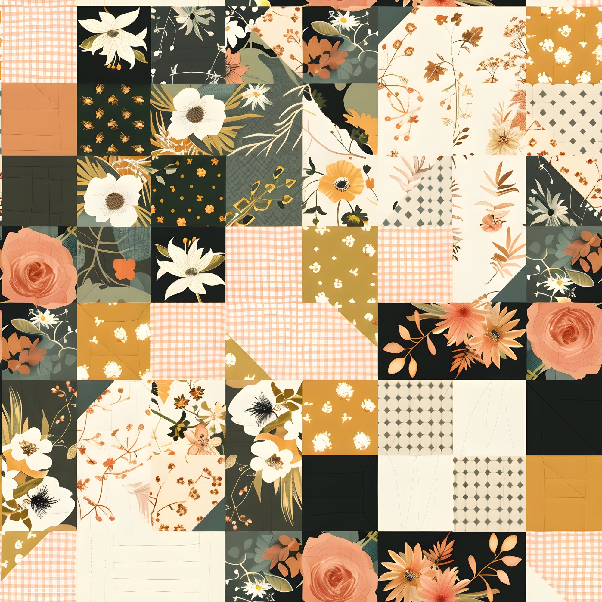 Prairie Blooms Pattern 11 Minky Fabric