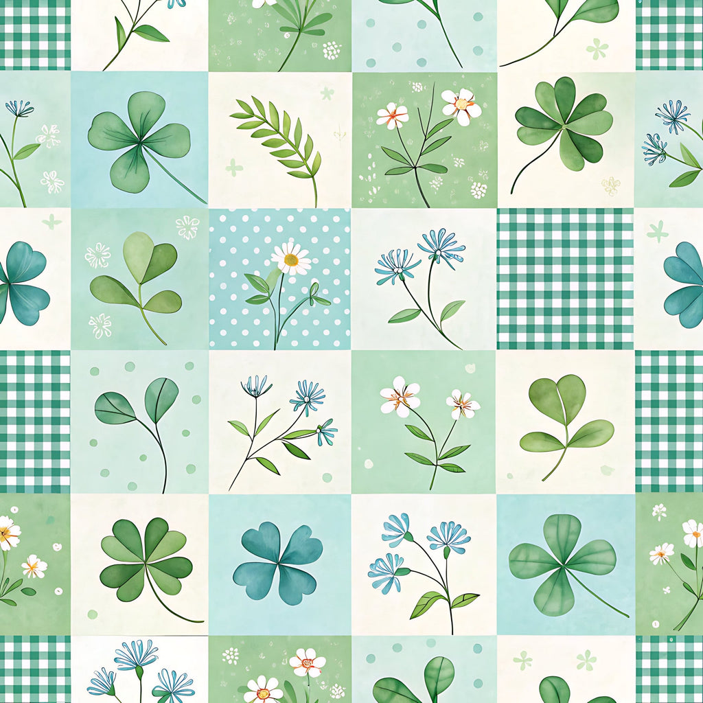 Stitched Meadow Pattern 12 Minky Fabric