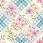 Stitched Meadow Pattern 14 Minky Fabric