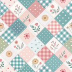 Stitched Meadow Pattern 15 Minky Fabric