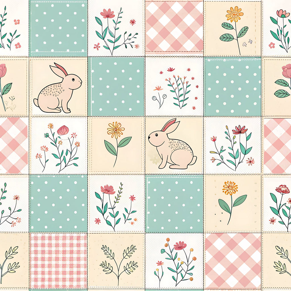 Stitched Meadow Pattern 16 Minky Fabric