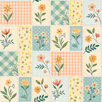 Stitched Meadow Pattern 6 Minky Fabric