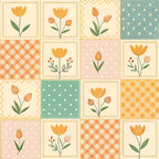 Stitched Meadow Pattern 7 Minky Fabric