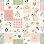 Stitched Meadow Pattern 8 Minky Fabric