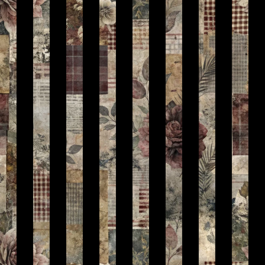 Heirloom Collage Pattern 20 Minky Fabric