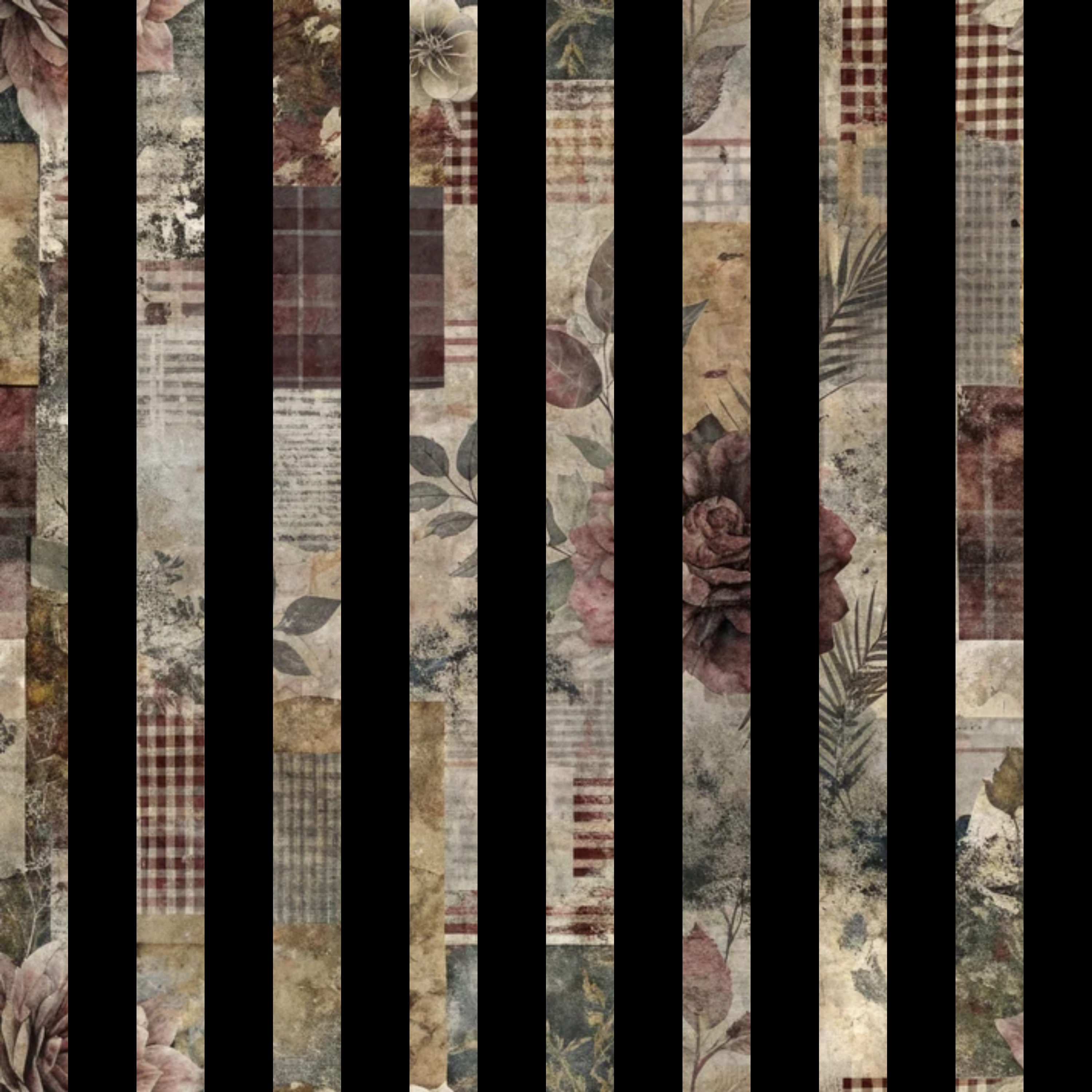 Patched Memories Pattern 20 Quilting Cotton Fabric