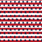 Patriotic July Pattern 3 Fabric with red and white stripes, navy blue stars, American flag inspired, patriotic design, cotton textile, quilting material, festive print, traditional colors, sewing fabric, crafting cotton.