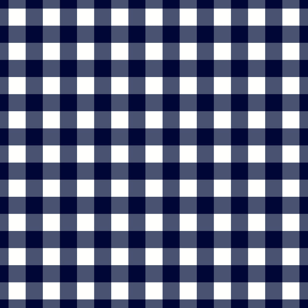 '- Patriotic July Pattern 6 Fabric - Quilt material - Cotton textile - Checkered design - Navy blue squares - White squares - Classic gingham pattern - Fabric for sewing - Soft cotton cloth - Durable quilting fabric