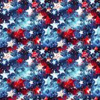 Patriotic Confetti and Glitter Pattern 11 Minky Fabric