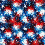 Patriotic Confetti and Glitter Pattern 2 Minky Fabric