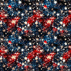 Patriotic Confetti and Glitter Pattern 3 Minky Fabric