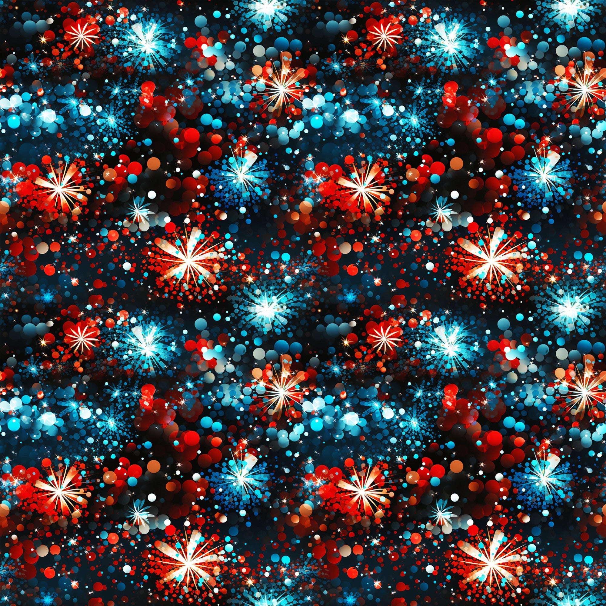 Patriotic Confetti and Glitter Pattern 4 Minky Fabric