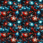Patriotic Confetti and Glitter Pattern 4 Minky Fabric