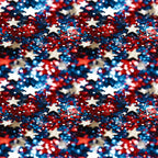 Patriotic Confetti and Glitter Pattern 7 Minky Fabric