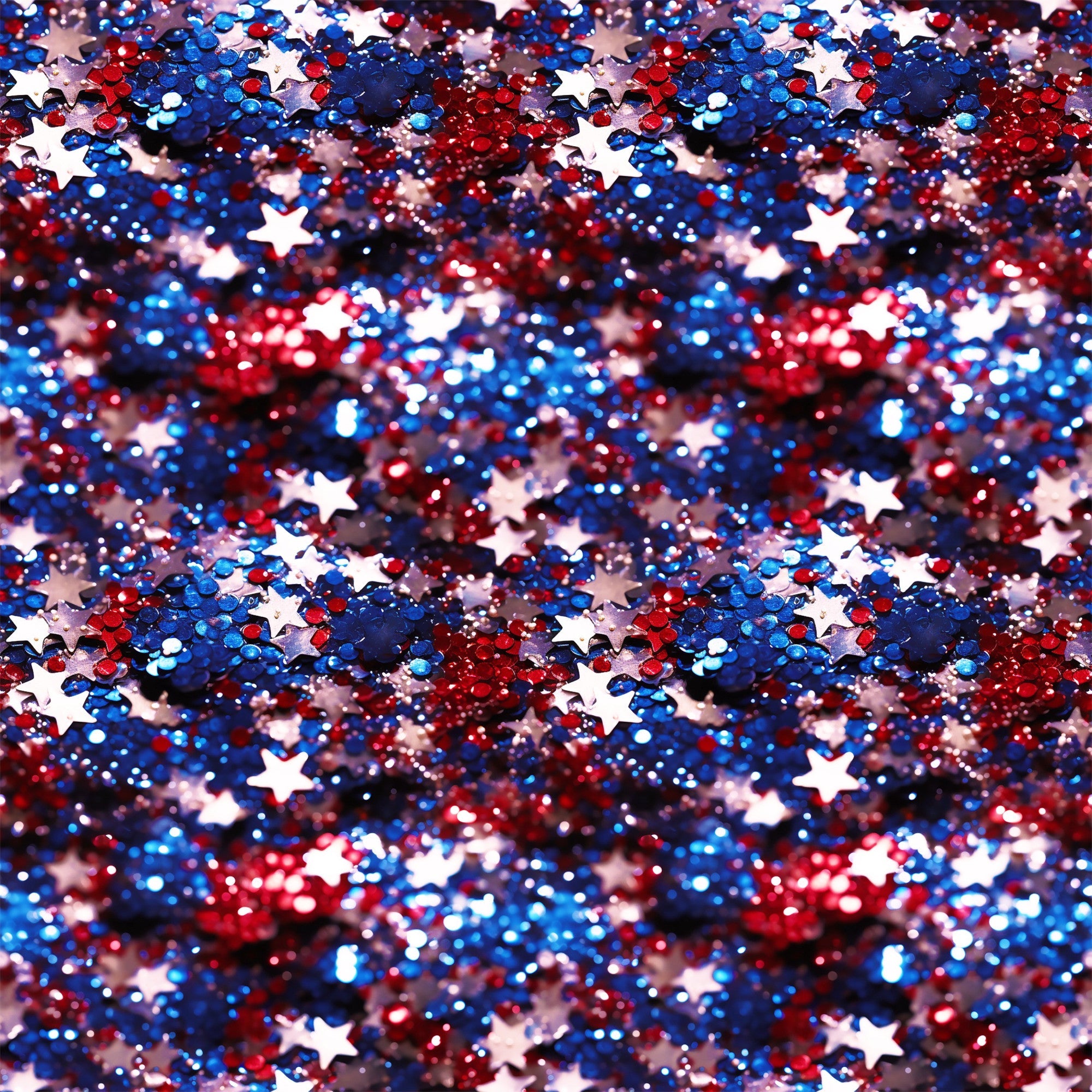 Patriotic Confetti and Glitter Pattern 9 Minky Fabric