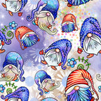 Patriotic Gnomes Pattern 12 Minky Fabric