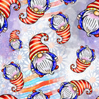 Patriotic Gnomes Pattern 2 Minky Fabric