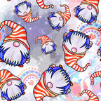 Patriotic Gnomes Pattern 4 Minky Fabric