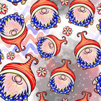 Patriotic Gnomes Pattern 6 Minky Fabric