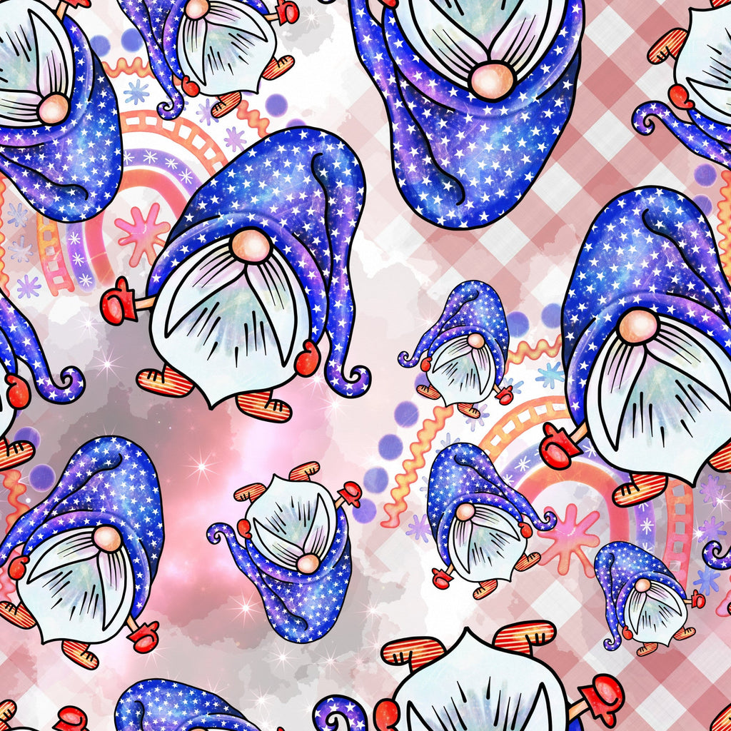 Patriotic Gnomes Pattern 7 Minky Fabric