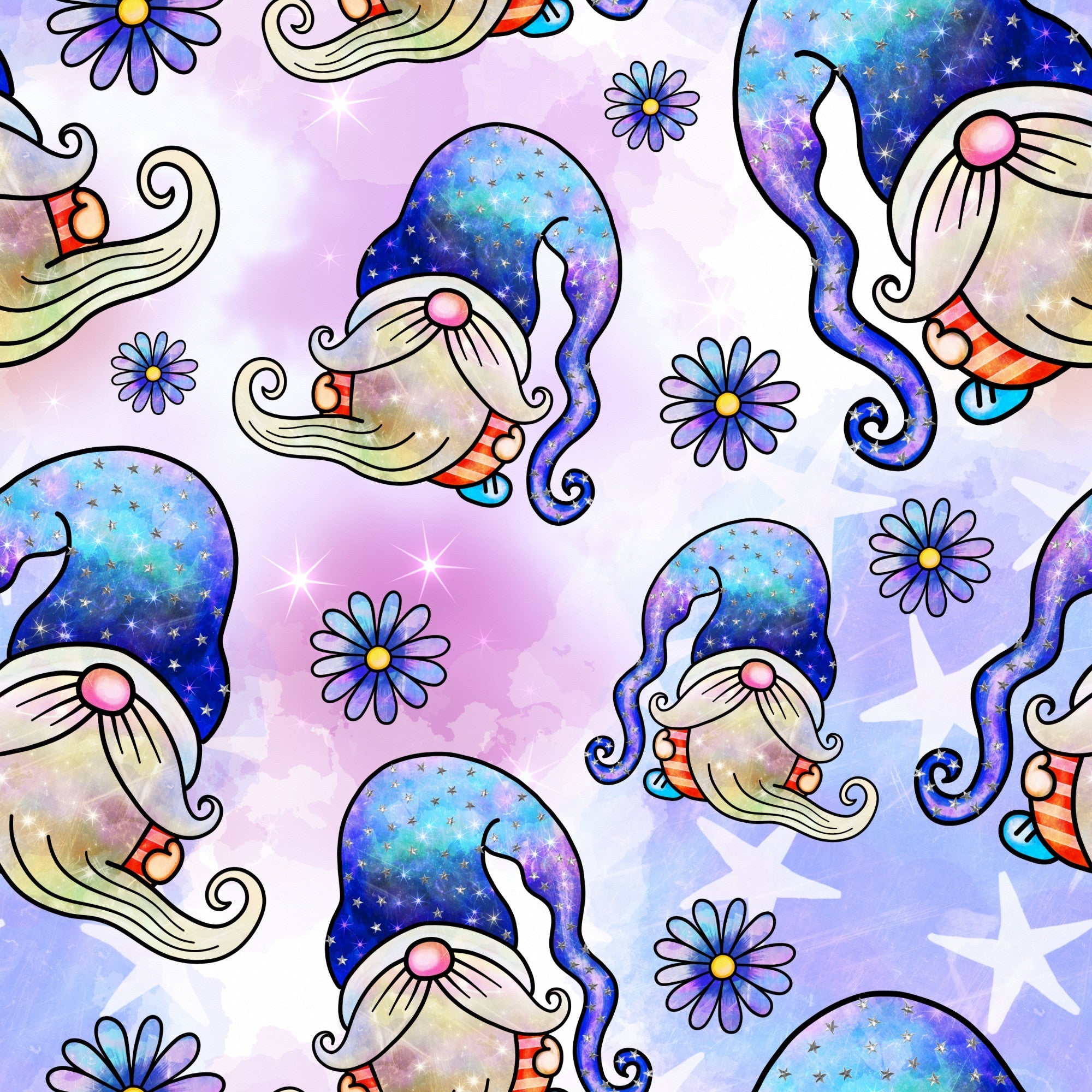 Patriotic Gnomes Pattern 8 Minky Fabric