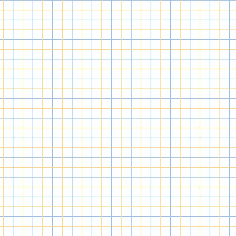 Grid paper with light blue vertical and horizontal lines intersecting at right angles, forming small squares.