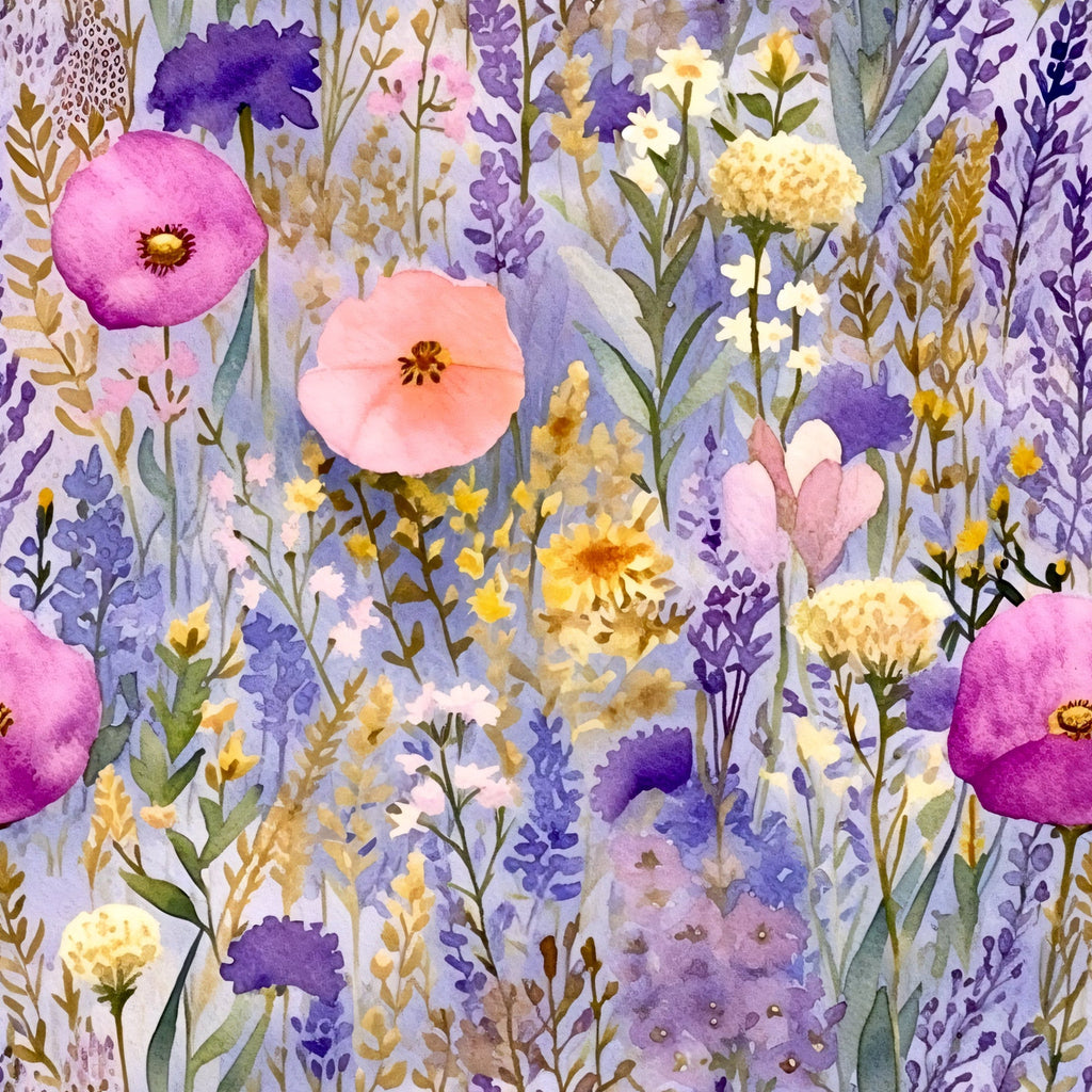 Lavender Meadow Pattern 11 Minky Fabric
