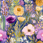 Lavender Meadow Pattern 15 Minky Fabric