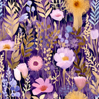 Lavender Meadow Pattern 16 Minky Fabric