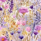 Lavender Meadow Pattern 18 Minky Fabric