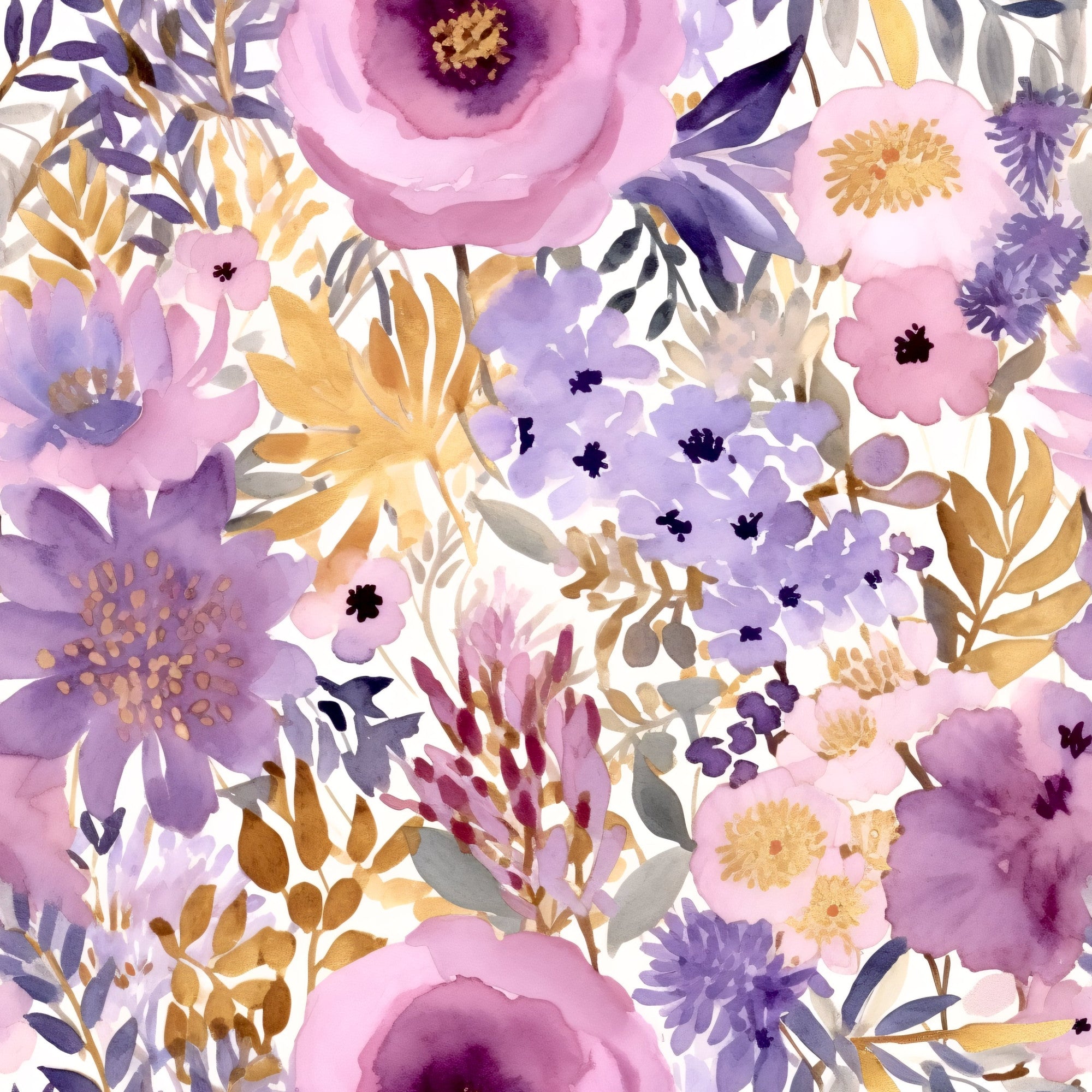 Lavender Meadow Pattern 9 Minky Fabric