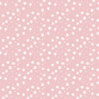 A light pink background with a repeating pattern of white snowflakes.