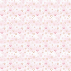 Pink pattern with hearts and snowflakes, featuring a pale design with repeating elements.