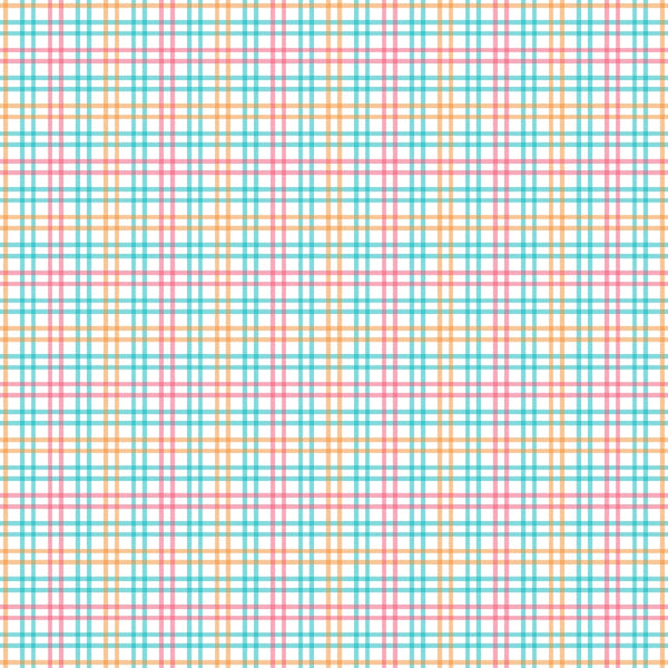 A grid pattern with intersecting lines in orange, pink, and teal on a white background.